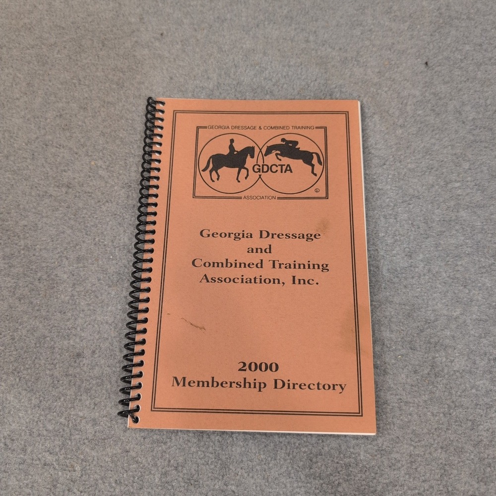GDCTA 2000 Membership Directory Georgia Dressage Combined Training Association - Picture 1 of 2
